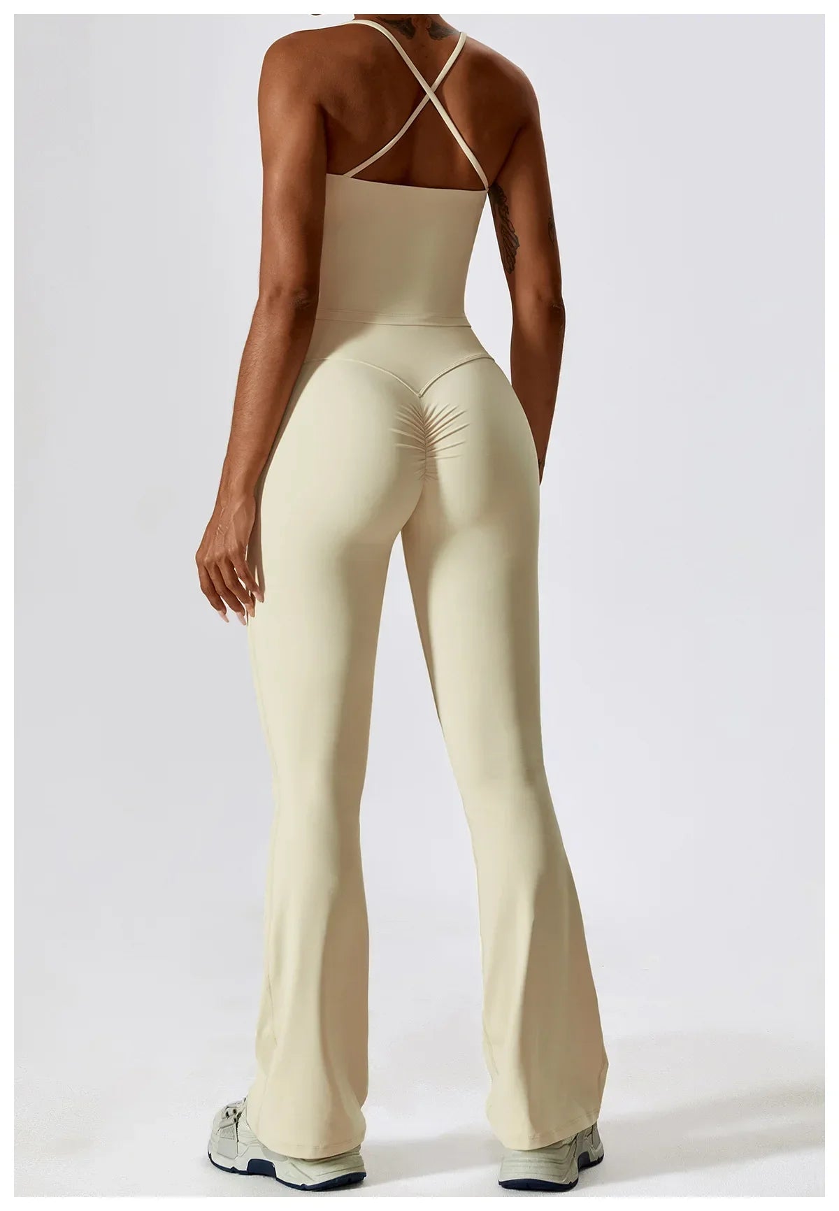 Til je training naar een hoger niveau: 2-delige dames yoga set met hoge taille flare leggings en stijlvolle mouwloze vest top voor ultiem comfort en prestaties