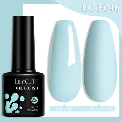 LILYCUTE 7ML Snelle-Extensions Nagelgel - Semi-permanente Acryl Kristalwit & Helder Nude Nagellak voor Prachtige UV Opbouw