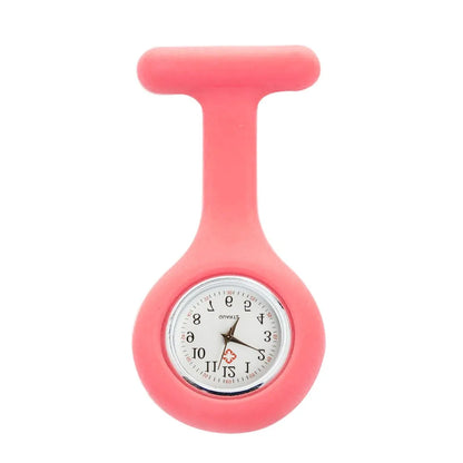 Stijlvolle Dames Pocketwatch met Digitale Weergave - Clip-On Analoge Klok Verpleegster Broche Speld Elektrische Mode Horloge