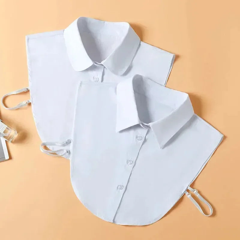 Chic 2024 Voorzijde Strik Witte Afneembare Kant Kraag voor Dames – Vintage Stijl Blouse Accessoire voor een Modebewuste Uiterlijk