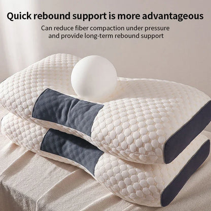 Ultieme Neksteun Kussen voor Rustgevende Slaap - Cervicale Orthopedische Massagekussen met Sojaboonvezel voor Thuis SPA Ontspanning - Almohada Collectie