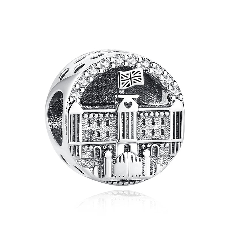 925 Sterling Silver London Bus Charm Bead