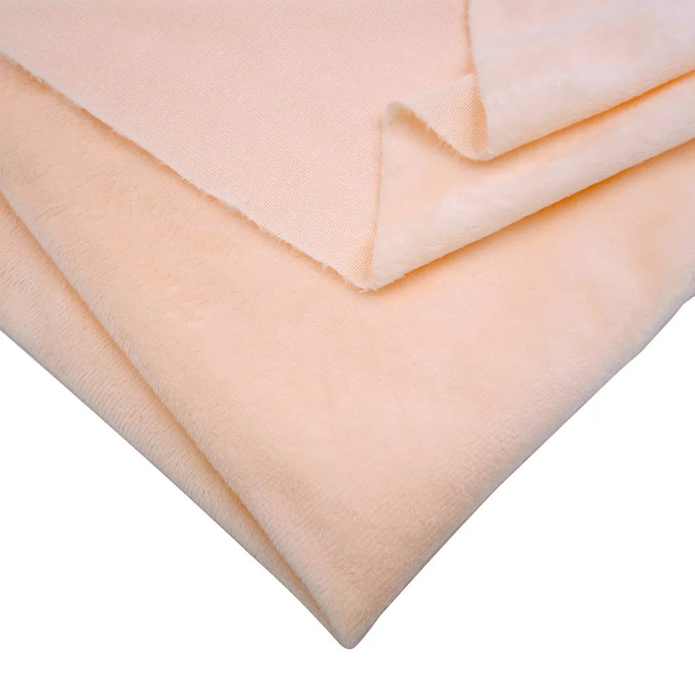 Super Soft Plush Minky Fabric Solid Color Fleece for Dolls Toys DIY Sewing Patchwork Home Textile