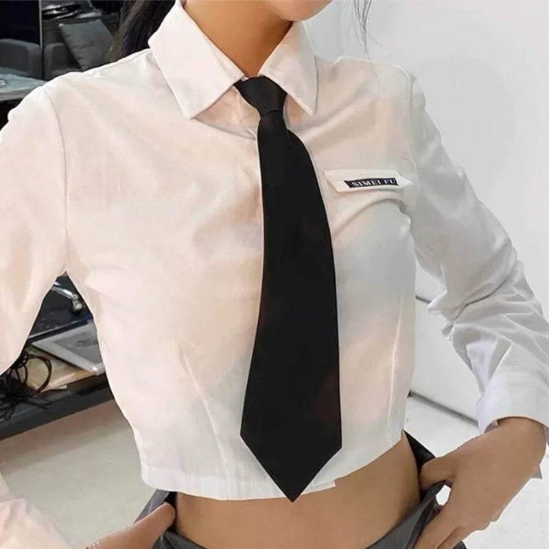 Stijlvolle Unisex Zwarte Clip-On Stropdas - Perfect voor Beveiliging, Uniformen en Studentenmode