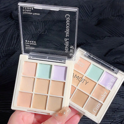 Negen-Tinten Concealer voor Vlekkenacne, Donkere Kringen en het Oplichten van de Huidtoon - Langdurige Formule!