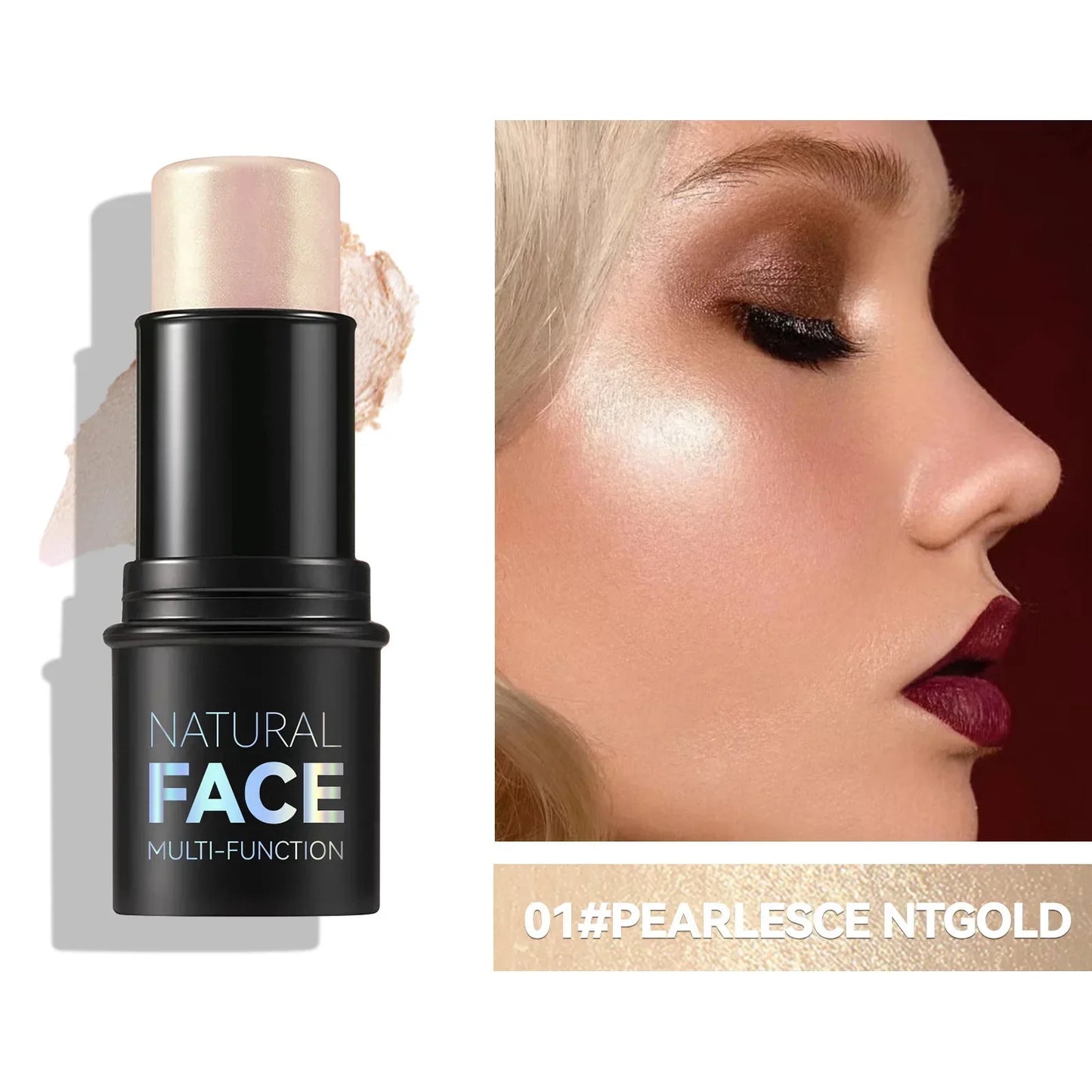Veelzijdige Make-up Contouring Bronzer Stick - All-in-One Highlighter, Verhelderende Blush en Concealer Crème!