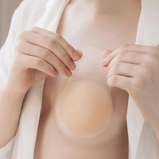 Ultieme Comfort: Herbruikbare Siliconen Borstbloemen voor Onzichtbare Lift en Ondersteuning - Strapless, Rugloze Tepel Covers