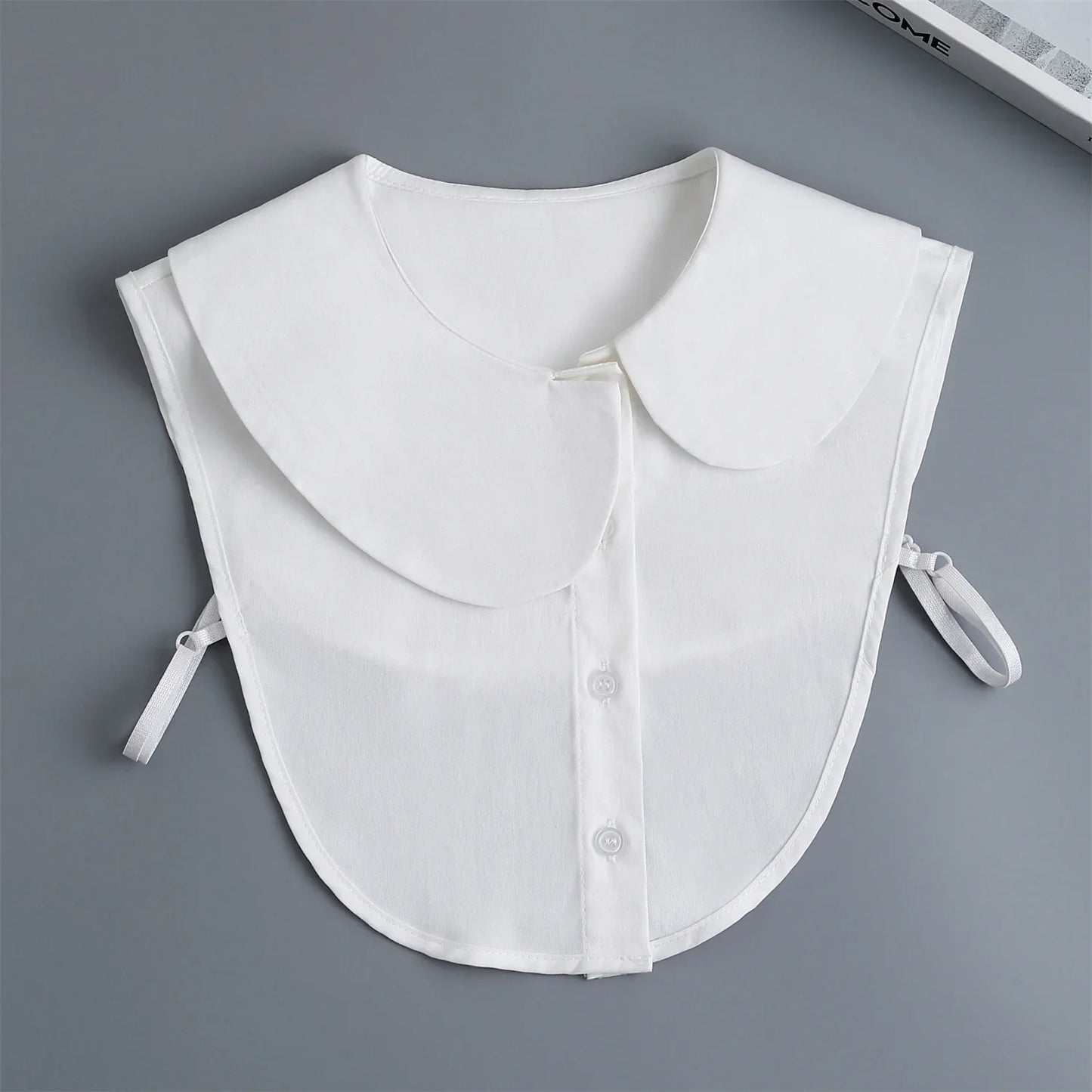 Chic 2024 Voorzijde Strik Witte Afneembare Kant Kraag voor Dames – Vintage Stijl Blouse Accessoire voor een Modebewuste Uiterlijk