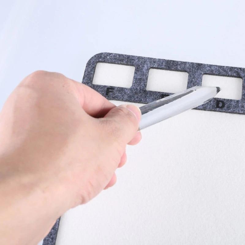 Perlenmatte Set 2 teilig Filz Perlenboard mit Alphabet für Schmuckherstellung DIY Bastelbedarf