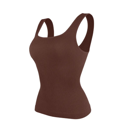 Stijlvolle S-3XL Dames Shapewear Tanktop - Naadloze Taille Trainer Tanks met Vierkante Kraag voor Buikcontrole en Lichaamsvormgeving