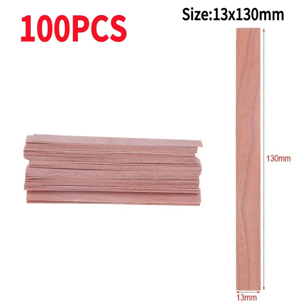 Wooden Candle Wicks Smokeless Wood Wick Strips for Soy Wax Candles DIY Candle Making Supplies