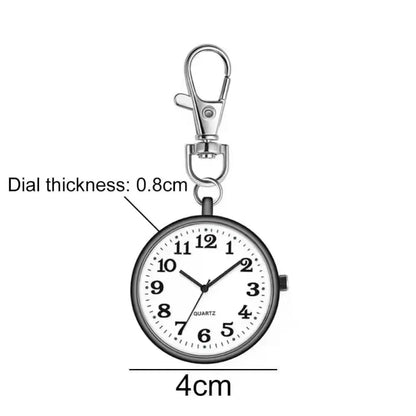 Charmante Vintage Pocket Watch Sleutelhanger Afstandsbediening Klok – Perfect voor Studenten en Medische Professionals!