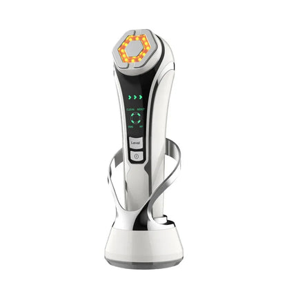 Verjongende HIFU Gezichtszorg EMS Lifting Massageapparaat met LED Photon Technologie - Antiverouderingsapparaat voor rimpelverwijdering en warme compressie bij 1200Hz trilfrequentie