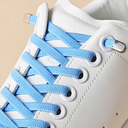 Elastische veters zonder knopen voor moeiteloze buitensneakers - Snelle en veilige pasvorm voor kinderen en volwassenen! Ideale luie veters voor iedereen!