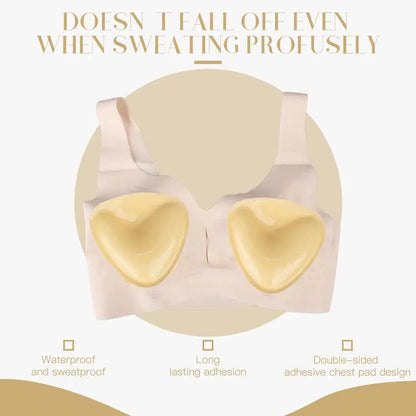 Revolutionaire Dubbelzijdige Kleefpush-up Bh Invoegsels voor Vrouwen - Dikke Spons Borstlift Kussens Perfect voor Badmode en Bikinis!