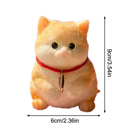 Schattige Dikke Oranjekat Plush Speelgoed - Perfect Verjaardagscadeau voor Kinderen, Feestdecoratie en Fidget Plezier!