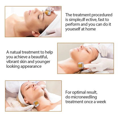 Revolutionaire ZGTS Derma Roller met 192 Micronaalden - 0,25 mm voor Gezicht en Lichaam Mesotherapie, Perfect voor het Verminderen van Littekens en Striae!