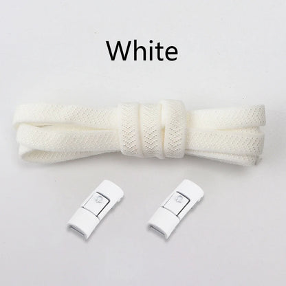 Kleurige Elastische Schoenveters zonder Knoop met Metalen Slot - Perfect voor Sneakers en Casual Schoenen!