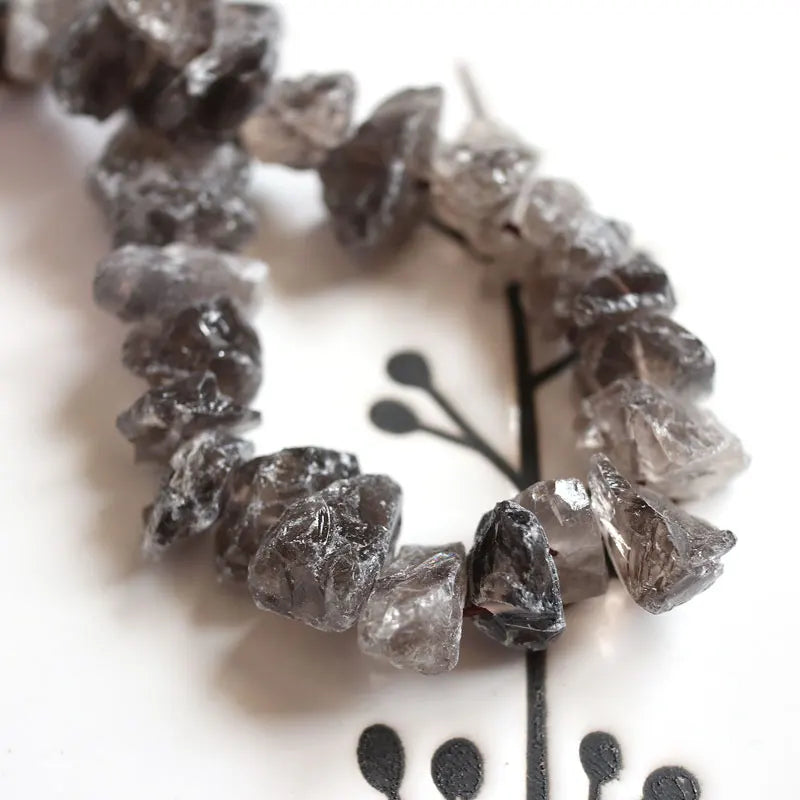 Natural Fluorite Amethyst Quartz Nugget Beads 7 Inch Half Strand Raw Gemstone Chips for Jewelry Making DIY Bracelet Supplies