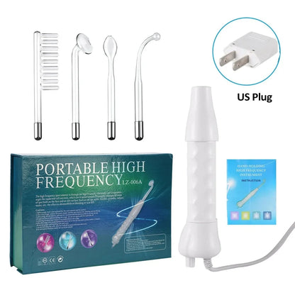 Revolutionaire Draagbare Hoge Frequentie & Microcurrent Schoonheidsapparaat voor Acnebehandeling en Stralende Huid