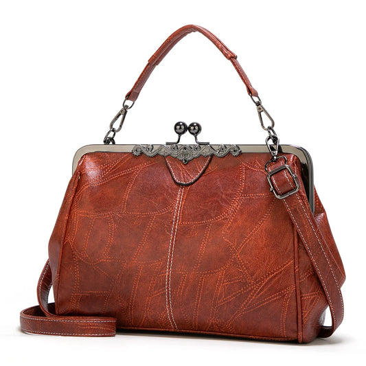 Johanna's Tijdloze Charme | Classic Lederen Vintage Tas (Koop 1 Krijg 1 Gratis)