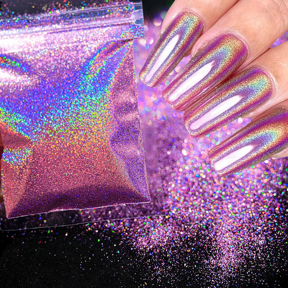 10g Blauw Groene Gloei-in-het-Donker Nagelpoeder - Luminieuze Pigmentstof voor Indrukwekkende Sieraden en Knutsel Decoraties