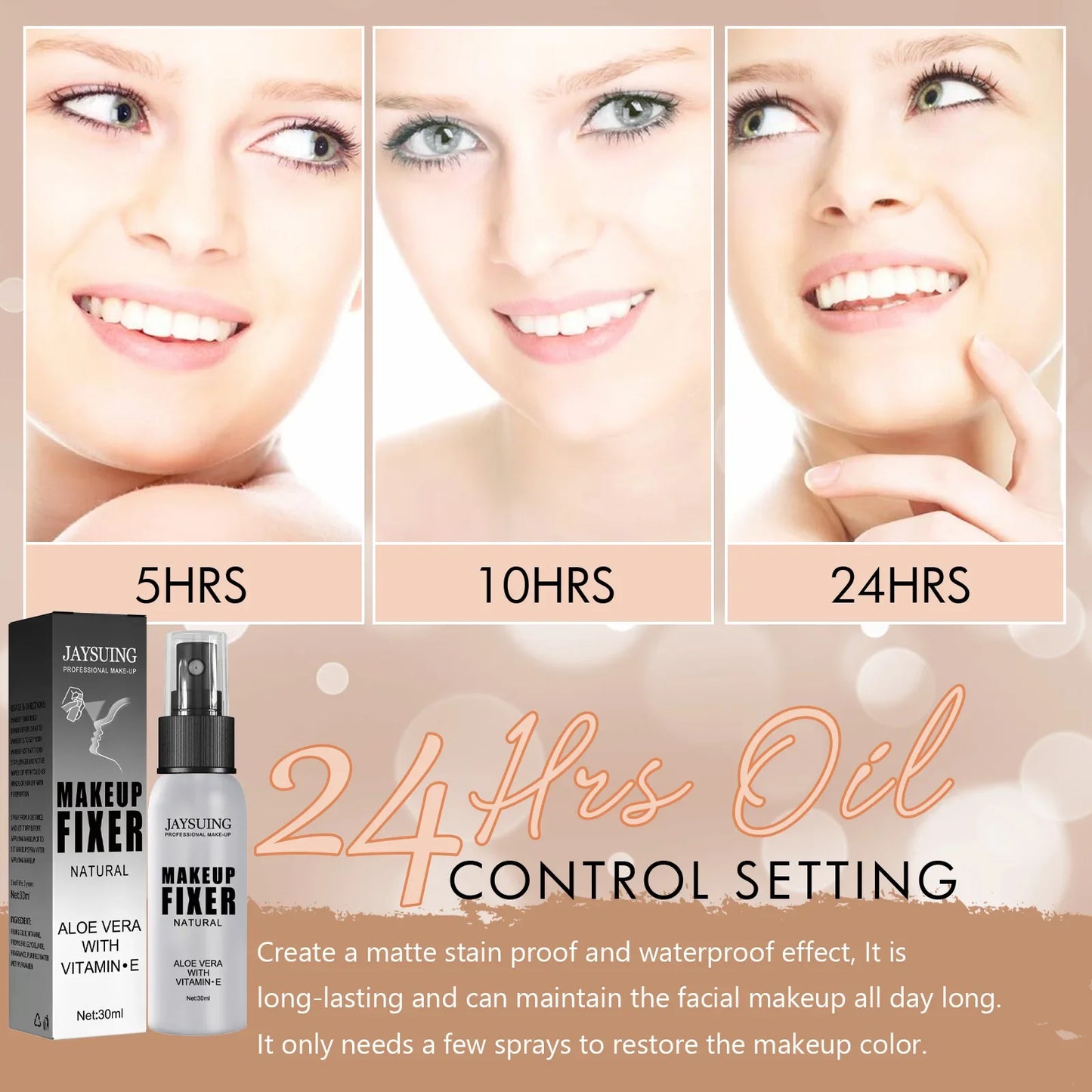 Revitaliserende Make-up Fixatiespray & Hydraterende Lotion - Hydrateer, Beheers Olie en Houd Je Look de Hele Dag Perfect!