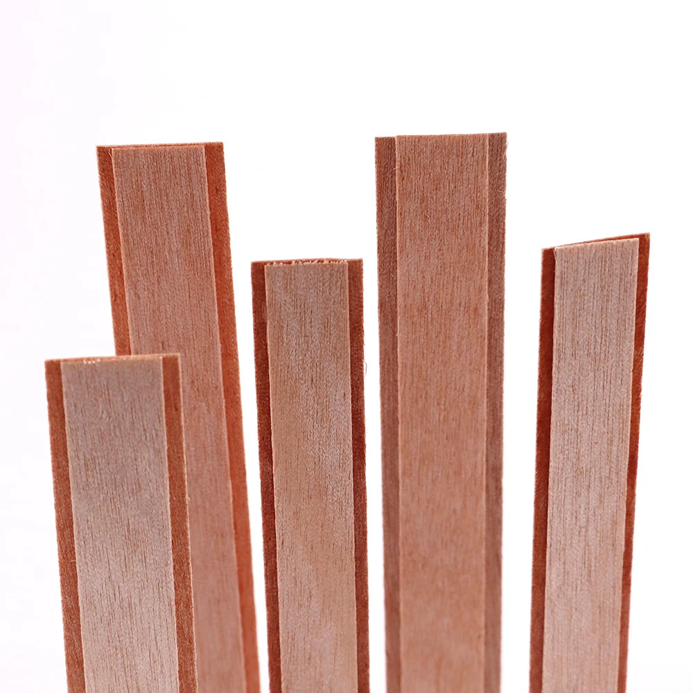 Double Layer Wooden Candle Wicks with Base for Soy Wax DIY Candle Making Supplies