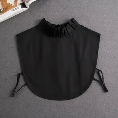 Chic 2024 Voorzijde Strik Witte Afneembare Kant Kraag voor Dames – Vintage Stijl Blouse Accessoire voor een Modebewuste Uiterlijk