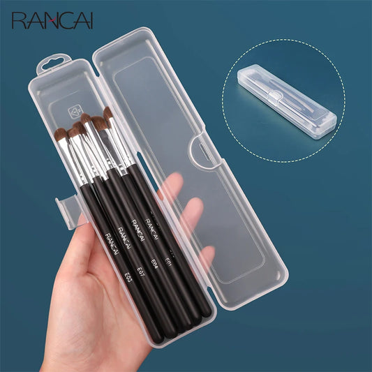 Chique Draagbare Make-up Kwasten Organizer met Deksel - Stijlvolle Opslag voor Wenkbrauwpotloden, Pinnen & Schoonheidstools!