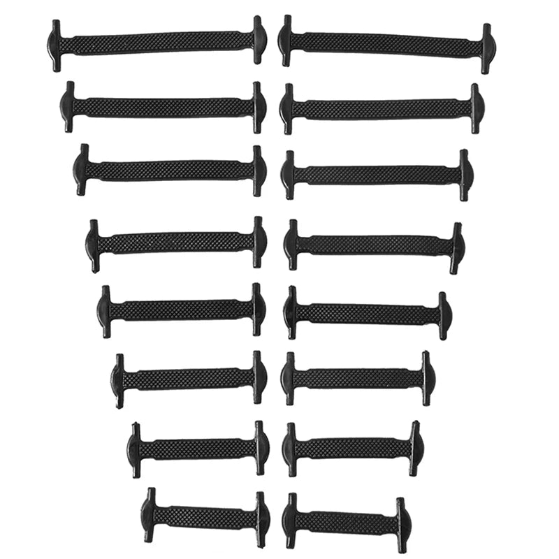 16-delige set van creatieve silicone veters zonder knopen – 12 levendige kleuren van elastische luie veters voor moeiteloze stijl!