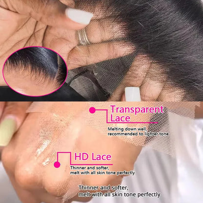 Premium 13x6 HD Lace Frontale Perucq - Luxe 13x4 Body Wave Menselijk Haar Perucq voor Zwarte Vrouwen - Prachtige 30-40 Inch Lace Front Menselijk Haar Perucq