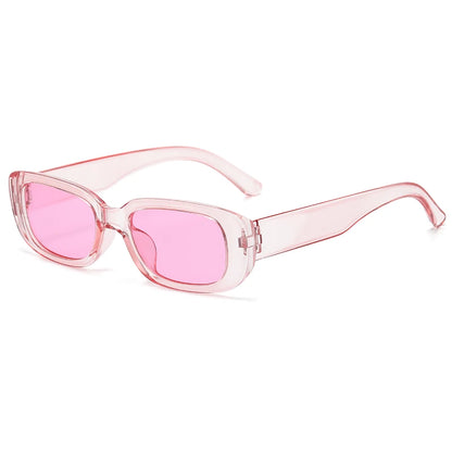 Stijlvolle Rechthoekige Retro Zonnebril voor Mannen en Vrouwen - Vintage UV400 Zonnebril Perfect voor Zomer Stranduitstapjes!
