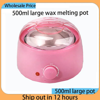 Moeiteloze Haarverwijdering: 500ml Wax Smeltmachine - Snelle Verhitting Epilator met Wax Bonen en Pot
