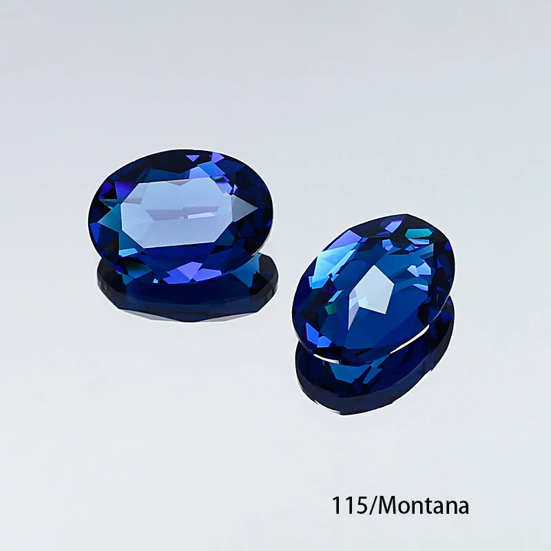 Oval K9 Crystal Pointback Rhinestones 10x14mm 13x18mm Glass Fancy Stones for Jewelry Making Nail Art Garment Decor