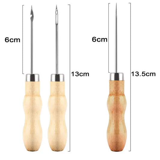 Candle Wick Needle Tool | Wooden Handle Wick Threader for Candle Making | Wick Inserting & DIY Tools
