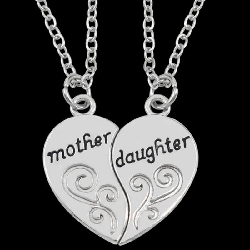 Charmante Antiek Zilver Sieraden Set voor Moeders en Dochters: Een Mooie Expressie van Liefde en Stijl