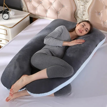 Luxueus 120x70 cm Zwangerschapskussen voor Ultiem Comfort - Ideaal voor Zwangere Vrouwen & Perfect voor Borstvoeding en Slaap!