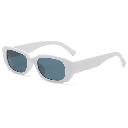 Stijlvolle Rechthoekige Retro Zonnebril voor Mannen en Vrouwen - Vintage UV400 Zonnebril Perfect voor Zomer Stranduitstapjes!