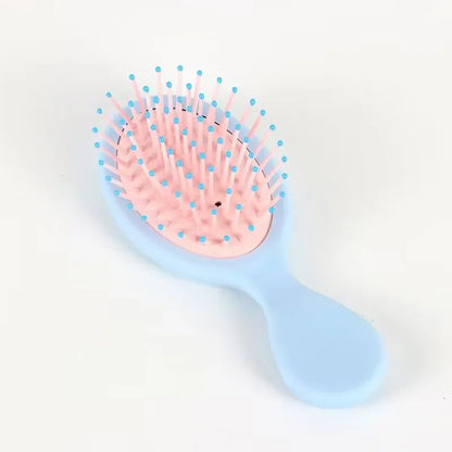 Mini Ontwarmer Haarborstel - Draagbare Antistatische Massager voor Vochtig of Droog Stylen - Perfect Salonaccessoire!