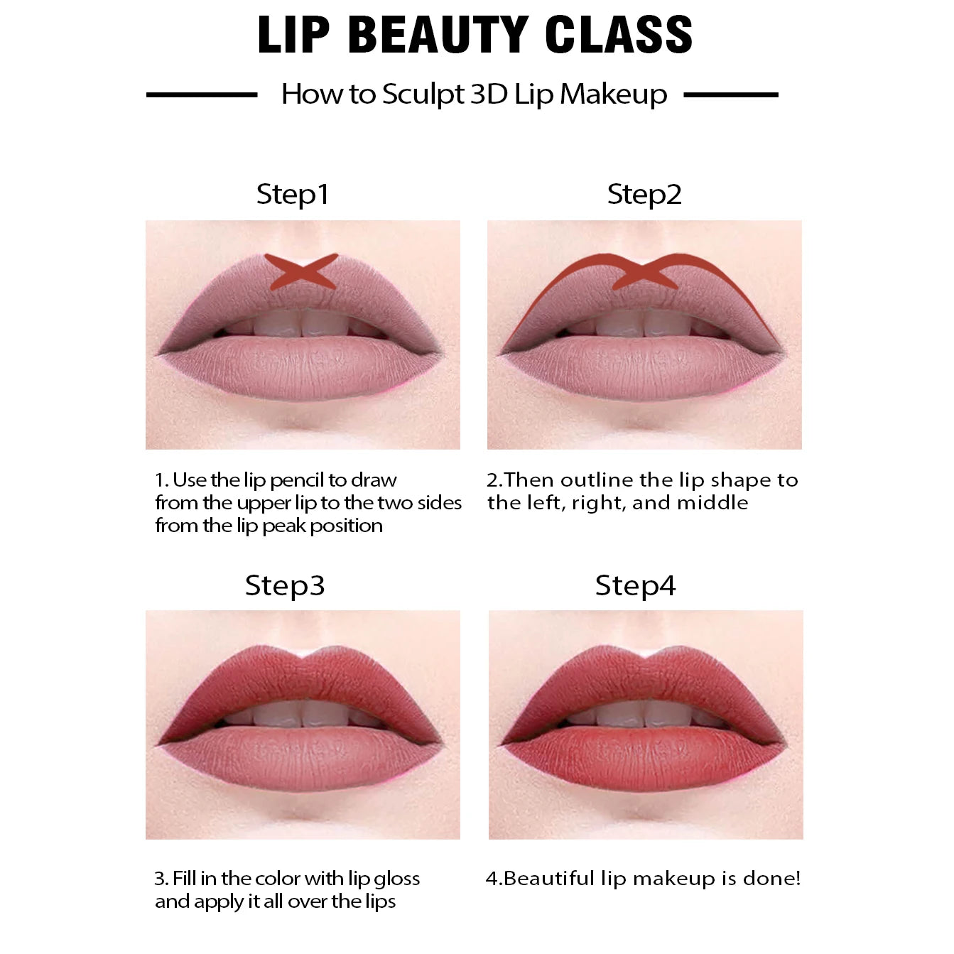 Vibrante 14-kleurige Nude Matte Lippenstift Pencil - Langdurig, Waterproof en Hoog Gepigmenteerde Lippenlijner voor Prachtige Lippenmake-up!
