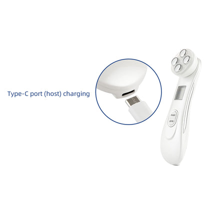 All-in-One RF Radiofrequentie EMS LED Schoonheidsapparaat voor Huidverstrakking, Lift en Rimpelbestrijding - Gezichtsmassager voor een Stralende Huid