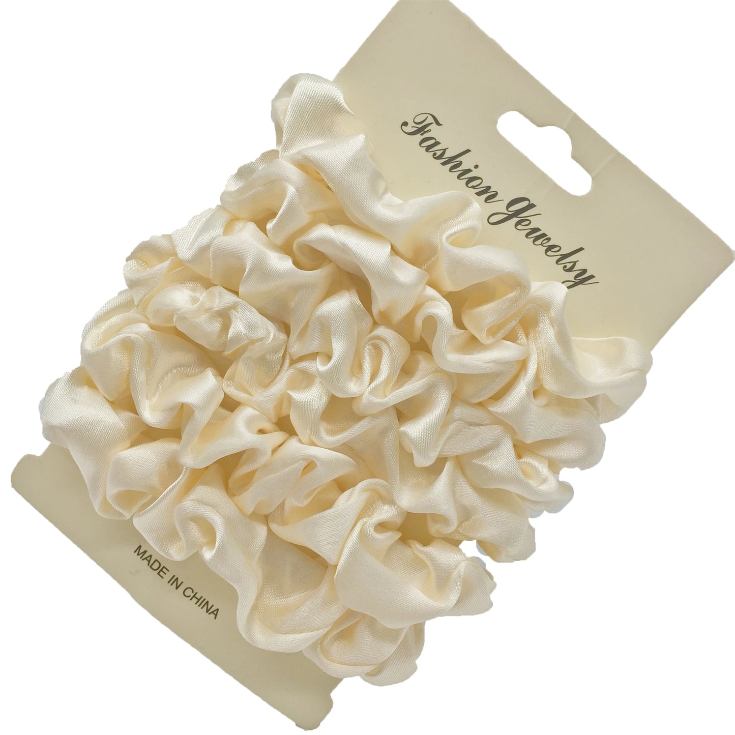 Charmante Satijnen Haarelastiekjes Set - 6 of 5 Stuks Schattige Paardenstaart Accessoires in Zwart voor Stijlvolle Vrouwen