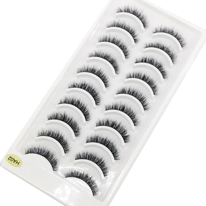 Verhoog je uitstraling met 10 paar luxe natuurlijke lange 3D nerts valse wimpers - Perfect voor make-up liefhebbers!