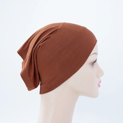 Chic en Stijlvol 56-Kleurige Vrouwen Binnen Hijab Tube Muts - Premium Bamboe Jersey Onderheadscarf voor Moslim Mode