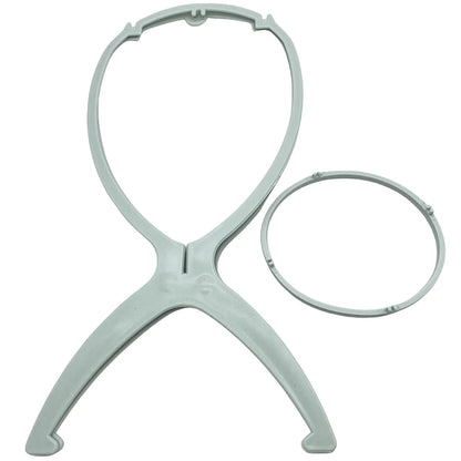Set van 2 Draagbare 36cm Pruikstandaards - Ideaal voor het Weergeven van Pruiken, Hoeden en Meer in Kapperszaken of Thuis!