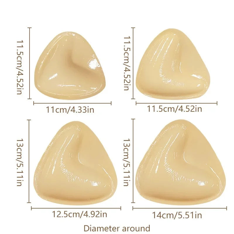 Revolutionaire Zelfklevende Push-Up Bh Inzetstukken - Herbruikbare Dubbelzijdige Vulingen voor de Ultieme Borstlift!