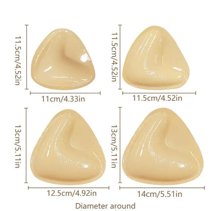 Revolutionaire Zelfklevende Push-Up Bh Inzetstukken - Herbruikbare Dubbelzijdige Vulingen voor de Ultieme Borstlift!