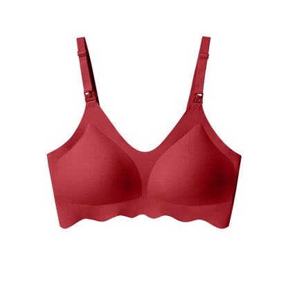 Ultimate Comfort Dames Naadloze en Ademend Ultra-Dunne Borstvoedingsbeha met Afneembare Kenmerken
