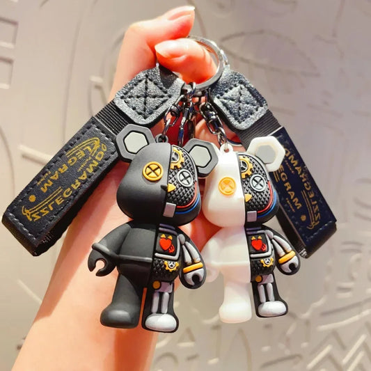 Schattige Cartoon Beer Sleutelhanger - Gepersonaliseerd Schattig Niche Pop Pendant voor Tassen en Accessoires - Perfect Decoratief Cadeau!